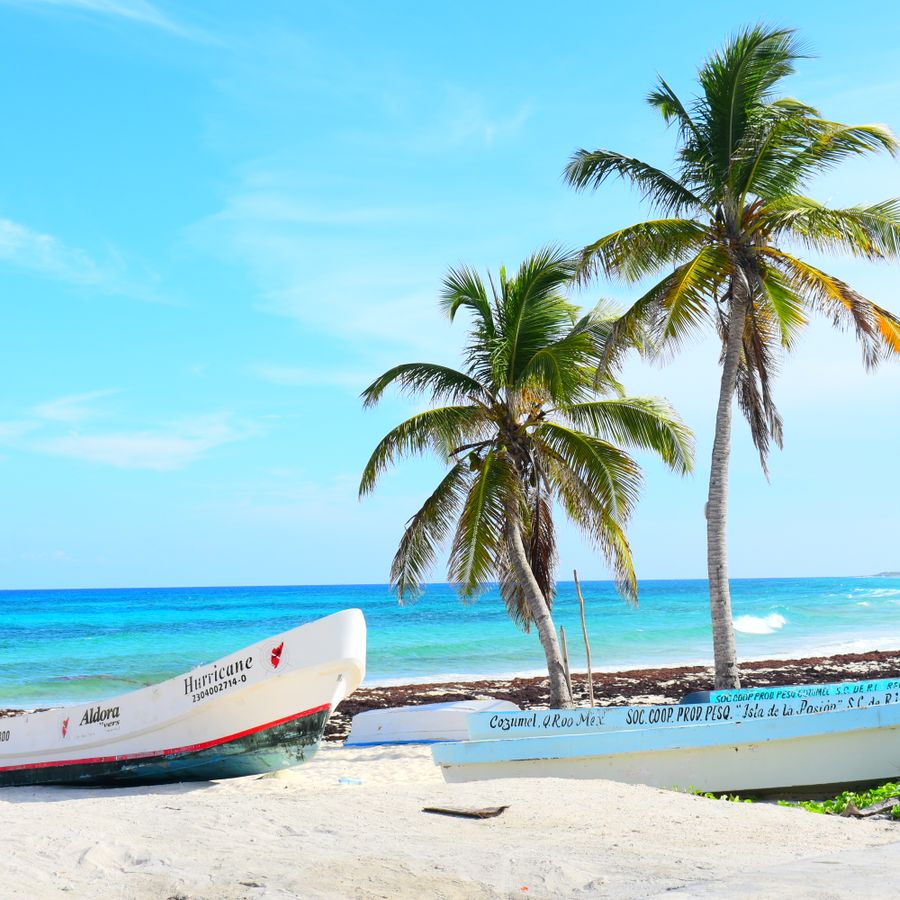 Hidden beaches by boat